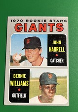1970 Topps #401 Giants Rookies John Harrell Bernie Williams Rookie Card EX