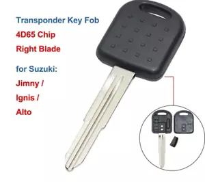 Replacement Transponder Key Fob With 4D65 Chip for Suzuki Alto Ignis Jimny - Picture 1 of 6