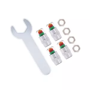 1 set Car Auto Tire Pressure Monitor Gage Alert Sensor Indicator Valve Caps Kit - Picture 1 of 5