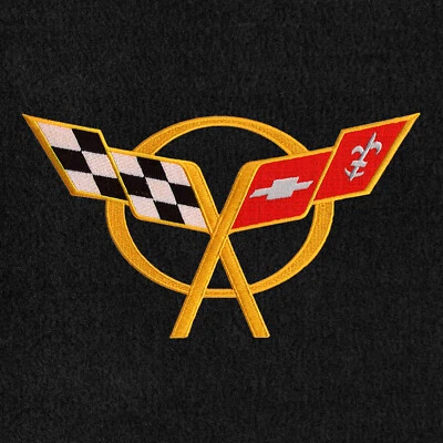 Lloyd Mats Velourtex Black 3PC Floor Mats For Corvette Convertible 1998-2004 - Image 1 of 4