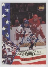 1995 Signature Rookies Miracle on Ice 1980 Signatures /2000 Neal Broten #3 Auto