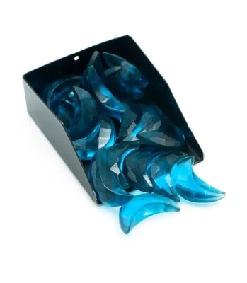 London Blue Topaz Half Moon Shape Faceted Briolette Beads 7X18 mm Loose Gemstone - Image 1 of 4