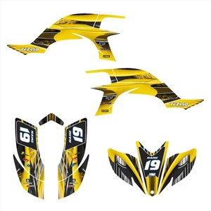 YFZ 450 kit decorativo gráfico para 2003 2004 2005 2006 2007 2008 Yamaha #3333 amarillo - Imagen 1 de 2