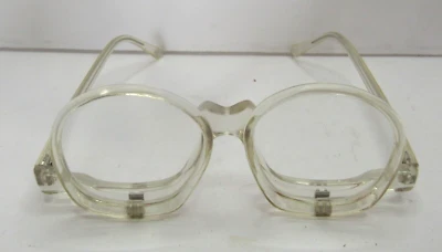 Gafas abatibles de plástico transparente vintage lentes perscripción Steam Punk Foto 1 de 4