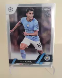 2022-23 TOPPS CHROME UEFA JULIAN ALVAREZ ROOKIE #68 MANCHESTER CITY - Picture 1 of 2