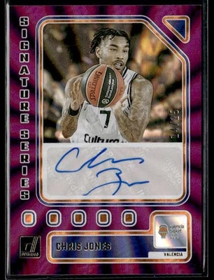 L56,603 - 2023-24 Donruss EuroLeague Signature Purple Laser #48 Chris Jones /25 - Image 1 of 2