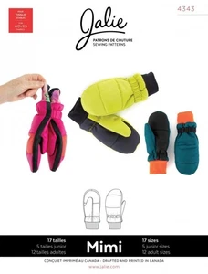 Jalie Paper Sewing Pattern 4343 Mimi Mittens - Picture 1 of 2