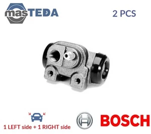 0 986 475 636 DRUM WHEEL BRAKE CYLINDER PAIR REAR BOSCH 2PCS FOR PEUGEOT 306 - Picture 1 of 5