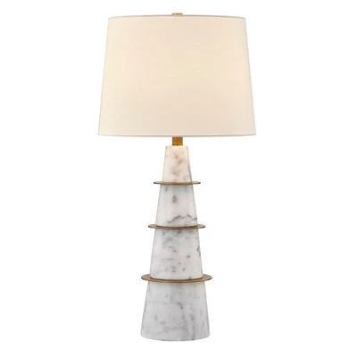 Lámpara de mesa buffet LED de 30" de alto Savoy House 11-CD13 Duffield de - blanca Foto 1 de 4