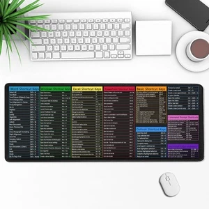 Gaming Mouse Pad Excel Cheat Sheet Desk Pad Mouse Pad with Wear Non-slip - Bild 1 von 11