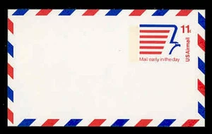 UXC14F - MINT AIRMAIL POSTAL CARD * FLUORESCENT - Picture 1 of 3