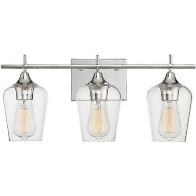 Iluminación de tocador de baño Savoy House 8-4030-3-11 octava cromo pulido Foto 1 de 4