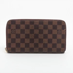Authentic LOUIS VUITTON Zippy Organizer Round Zip Long Wallet N60003 Ebene As is - Picture 1 of 17