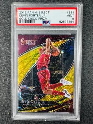2019 Panini Select Kevin Porter Jr.  RC Courtside Gold Disco /10 PSA 9#Z - Image 1 of 2