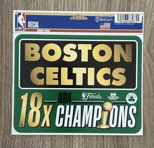 Calcomanía de los Boston Celtics 18x pegatina de campeones de la NBA WinCraft - Imagen 1 de 3