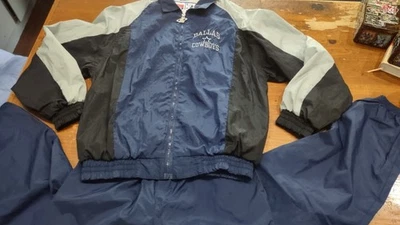 Jaqueta e calça vintage Dallas Cowboys tamanho logotipo atlético juventude GG - Imagem 1 de 4