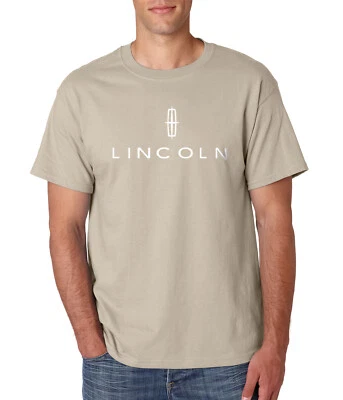 LINCOLN Logo T-Shirt Luxury American Classic Car Mechanic Gift 100% Cotton Tee - Image 1 of 2