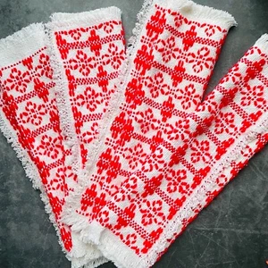 Rot und weiß skandinavischer Stil bestickt Tischset Menge 4 - Bild 1 von 8