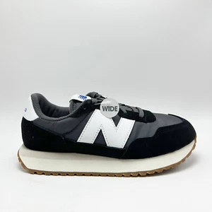 *NEW* Youth New Balance 237 GS J WIDE Black with moonbeam (GS237PF), Sz 5.0-7.0 - Picture 1 of 4