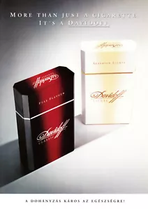 DAVIDOFF CIGARETTE AD #1 RARE VINTAGE OUT OF PRINT FOREIGN - Picture 1 of 2