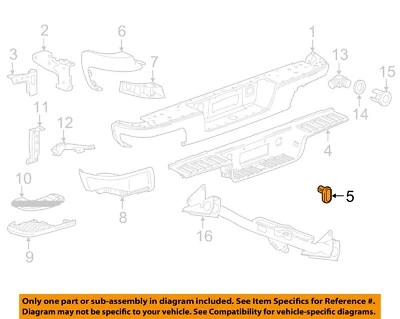 GM OEM 15-22 Canyon,Colorado Rear Bumper Bumper Components-Plug 23404450 - Изображение 1 из 2