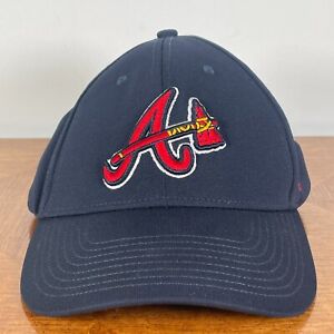 Atlanta Braves Hat Cap Strap Back Blue Red MLB Baseball Logo '47 Mens One Size