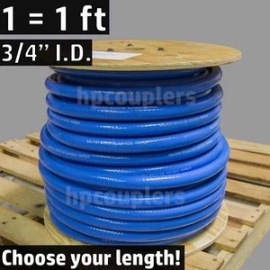 FlexFab 5526-075, 3/4" x 1ft Blue Silicone Heater Hose High Temp Coolant Hose - Picture 1 of 4