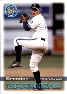 2003 Everett Aquasox Reprint Grandstand #20 Brandon Moorhead Bowersville Georgia