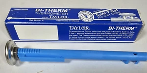 Taylor Bi-Therm 6072-1 0-220F Termometro manicotto blu stelo 5" NUOVO Juarez - Foto 1 di 4