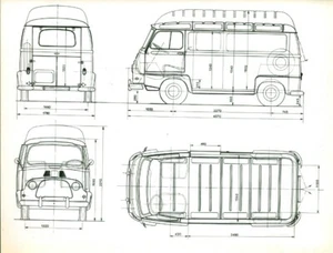 Altes Pressefoto Estafette Renault Werk Billancourt  - Bild 1 von 1