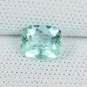 0,43 ct HI END BRILLANTE VERDE MAR CLARO - TURMALINA ELBAITA NATURAL Cojín acto - Imagen 1 de 2