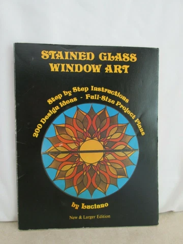 Luciano Stained Glass Window Art Instruction Book Cover