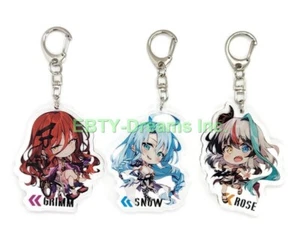 Set of 3 Combatants Will Be Dispatched Acrylic Keychain Snow, Rose, Grimm v1 - Picture 1 of 2