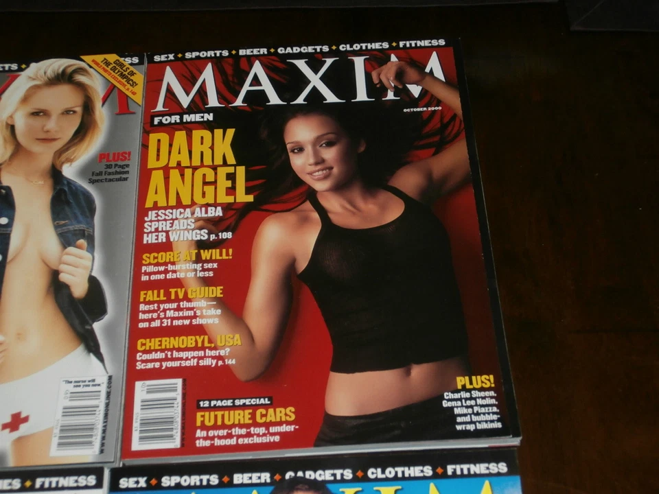 OCTOBER  2000 MAXIM MAGAZINE #34 JESSICA ALBA 1st MAXIM COVER. MAGAZINE ONLY - Image 1 of 1