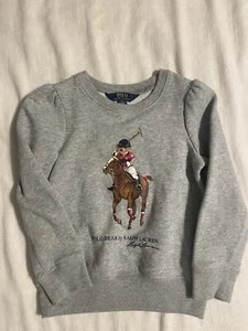 POLO BEAR GIRLS SWEATSHIRT 5 - Picture 1 of 3