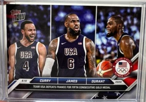 Topps Now Durant Curry Lebron James - 2024 Olympic Games card USA - Bild 1 von 2