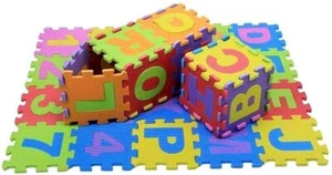 PLAY MAT KIDS ALPHABET INTERLOCKING BABY SOFT EVA FOAM JIGSAW PUZZLE FLOOR - Picture 1 of 3