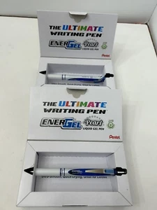 Emerged Pearl Liquid Gel Pen 0.5 Mm Fine Point Set Of 2 Blue Ink  NewRetractable - Bild 1 von 5