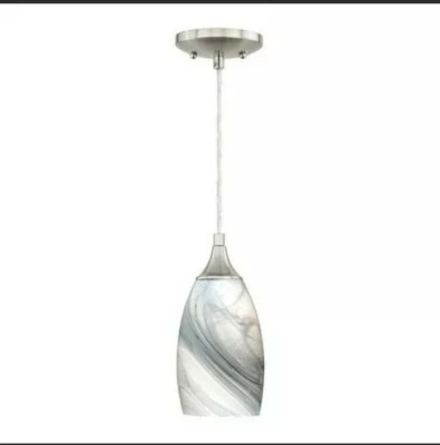 VAXCEL P0176 Milano Mini Pendant Satin Nickel Finish SEE DESCRIPTION  - Image 1 of 3