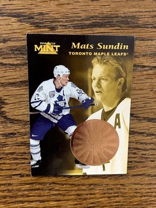 1996-97 Pinnacle Mint Collection Bronze Parallel card Mats Sundin # 17