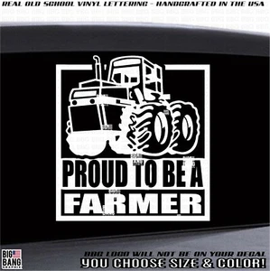 Calcomanía de vinilo FARMER pegatina tractor grande familia granja vida niño niña niño agricultura - Imagen 1 de 4