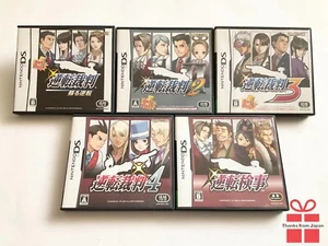 Lot 5 Nintendo DS Phoenix Wright: Ace Attorney  JP DS Set Game Japan - Picture 1 of 20