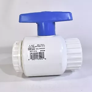 1 1/4" Ball Valve IPS PVCI Spears 150 PSI Water S.E.944020 - Picture 1 of 4