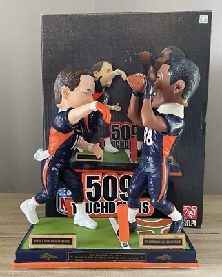 Peyton Manning & Demaryius Thomas Denver Broncos 509th TD Record Bobblehead ¡NUEVO EN CAJA! Foto 1 de 2