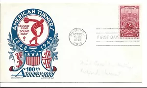 1948 FDC, AMERICAN TURNERS , STAEHLE - Picture 1 of 1