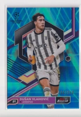 2022-23 Topps Finest UEFA Club Competitions /250 Dusan Vlahovic Dušan #72 - Image 1 of 2