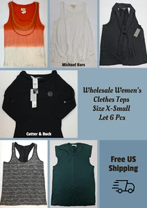 Wholesale Women's Clothes Tops Size X-Small Lot 6 Pcs - Picture 1 of 5