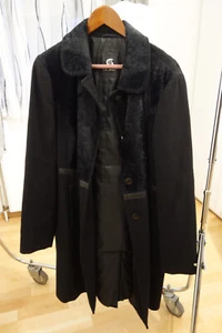*Gil Bret*42*Mantel*edel*schwarz*Wolle*Samtbesatz*Ornamente*Taschen*Knöpfe* - Bild 1 von 2