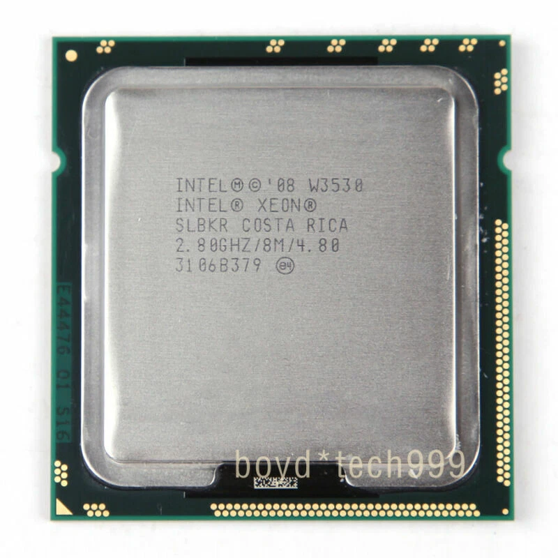 INTEL XEON W3530 PROCESSOR 2.8GHZ/8M/2400（SLBKR）LGA 1366 Socket B CPU - Image 1 of 1