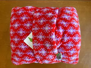 Vera Bradley Fleece Travel Blanket in Petite Paradise Red NWT - Picture 1 of 7